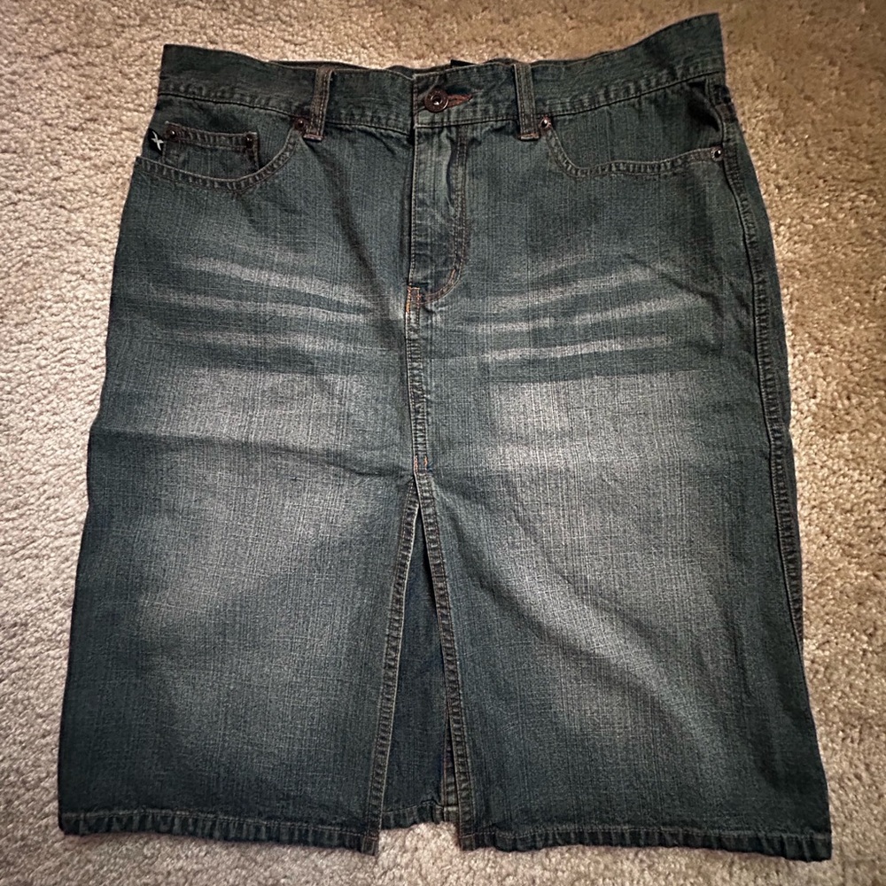 Express Women's Dark Denim Skirt